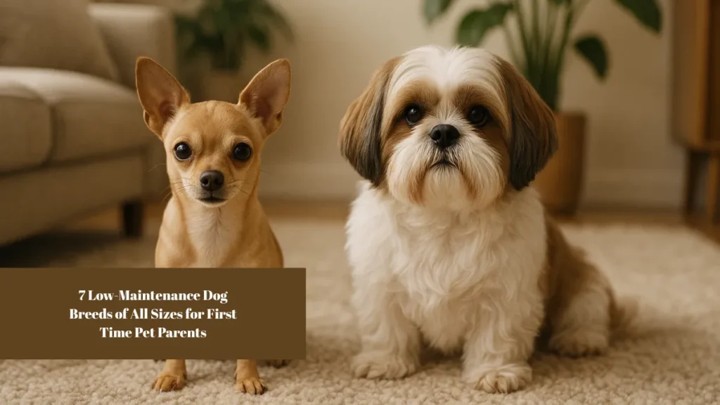 7 Low-Maintenance Dog Breeds of All Sizes for First Time Pet Parents