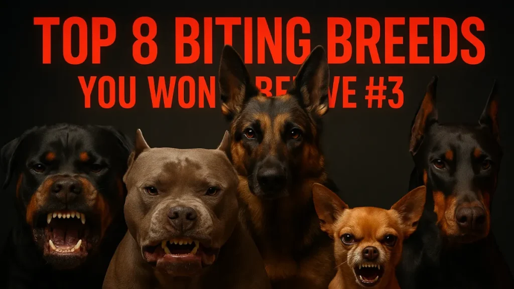 The Top 8 Dog Breeds with Notorious Biting Reputations