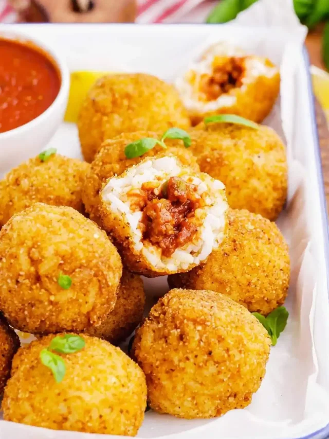 Arancini Rice Balls Recipe